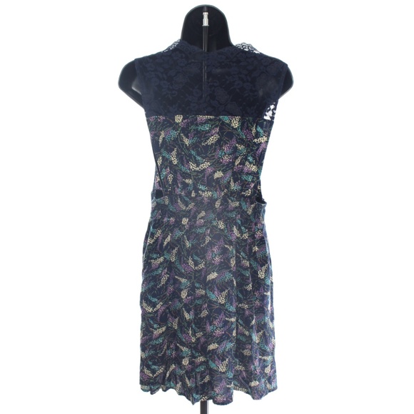 Free People Shift Dress w Lace Neckline - Picture 2 of 5